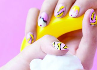 DIY BANANA SPLIT MANICRE