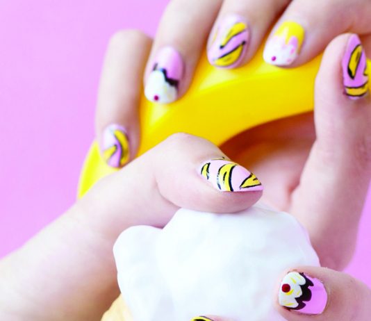 DIY BANANA SPLIT MANICRE