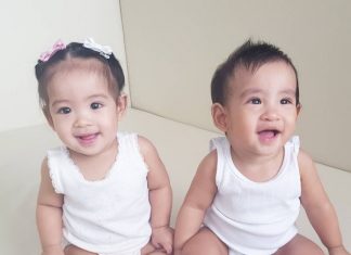 น้องอลิน-อลัน 2 พี่น้องฝาแฝดวัย 9 เดือนที่หลายๆคนหลงรัก