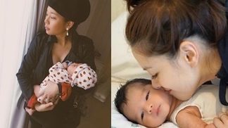 โมเม้นต์น่ารักของแม่ลูกซุปตาร์มือใหม่