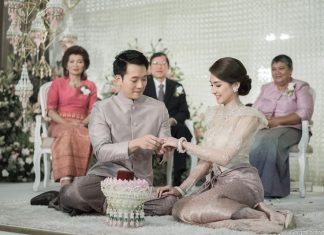 เนย-อาร์ม ชื่นมื้นเข้าพิธีวิวาห์ พร้อมเพื่อนซี้ร่วมยินดี