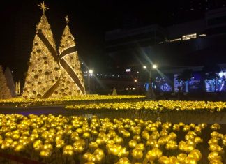 ไฟคริสมาส หน้าลาน Central World พลาดไม่ได้จริงๆ