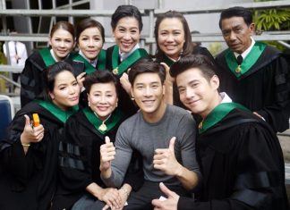 ยินดีด้วยจ้า! ปริญญาโทแพ็คคู่ มาริโอ้ เมาเร่อพร้อมคุณแม่