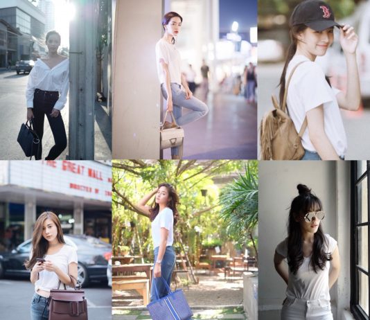 เหล่าดาราในลุคสบายๆ สไตล์เสื้อขาวกางเกงยีนส์