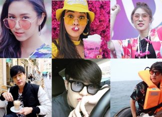 เทรนฮิตแว่นกันแดดสีสดใสที่เหล่าดาราใส่กัน