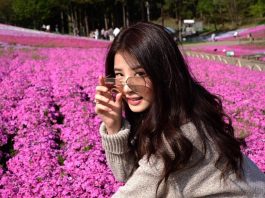 ฝน ศนันธฉัตร ตะลุยญี่ปุ่นกับทุ่งมอสสีชมพูสดใส