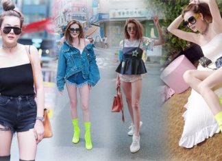 แฟชั่นขาสั้นแค่คืบของ ดิว อริสรา ที่ประเทศเกาหลี
