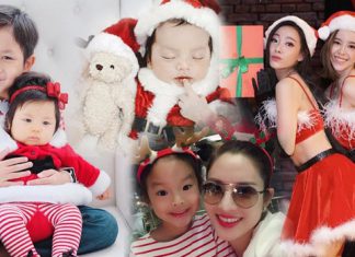รวมช็อตเรียกยิ้ม….คนบันเทิงส่งความสุขวัน “คริสต์มาส”