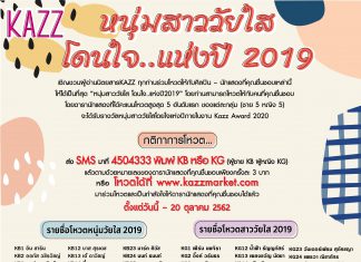 ผลคะแนนโหวต “หนุ่มสาววัยใส โดนใจ..แห่งปี 2019” สัปดาห์ที่ 1